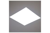 Powerdaylight diam. 53cm Plafondplaat vierkant verzonken binnenzijde