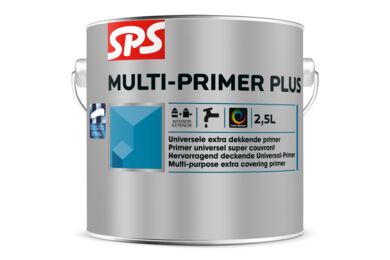 SPS Plus Multiprimer Acryl Zeer Goed Dekkend Mat Wit 2,5l