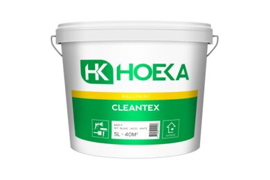 Hoeka Cleantex Latex Acryl Goed dekkend Extra mat Basis P 5ltr