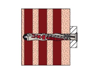 Fischer DuoXpand Constructieplug Deeldraad, sw13 Zeskantkop Verzinkt, nylon Polybag 10st 10x80mm