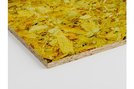 OSB Color Yellow U4/U4 18mm 250x125cm 70% PEFC