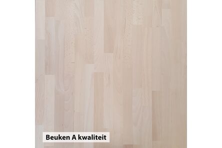 Massief verlijmd paneel beuken A/B geschuurd
