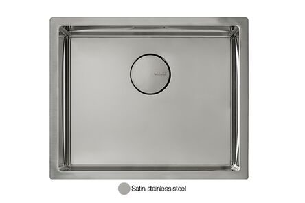 Krion Solid Surface spoelbak style satin (rvs) sc807 50x40