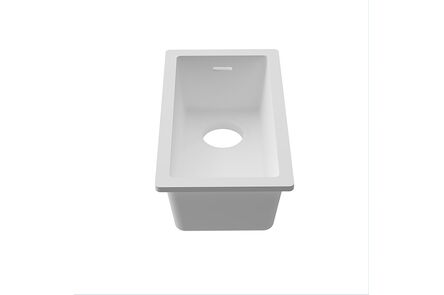 Krion Solid Surface spoelbak basic snow white c834 20x40 1100 e