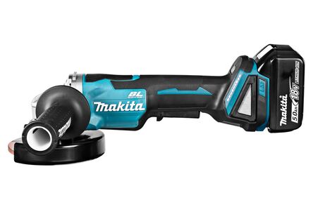 makita accu haakse slijper dga505rtj 125mm 18v 2x5,0ah