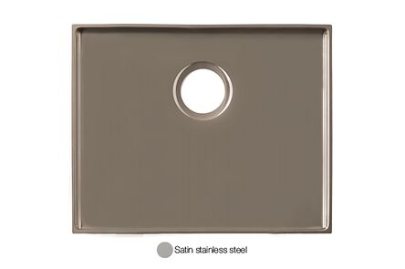 Krion Solid Surface spoelbak bodem linking satin (rvs) sc810 50x40