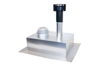SOLATUBE Aluminium Prefab Dakdoorvoer incl. Ventilatie Opstand - 25cm
