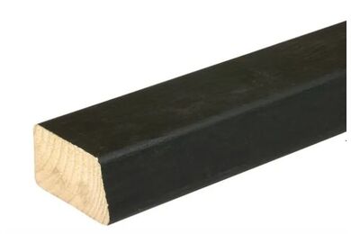vuren achterlat verduurzaamd schuin zwart 22x50x3600mm