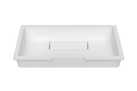 Krion Solid Surface spoelbak slant snow white b828 48x28 1100 e