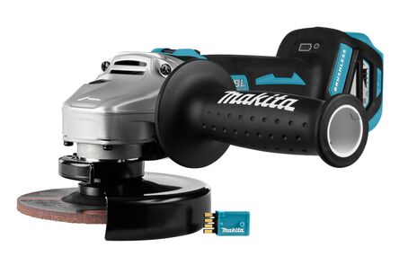 Makita accu haakse slijper lxt 18 v DGA514ZJU 18v inclusief Mbox 125mm