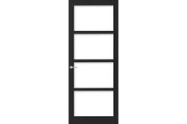 weekamp stijldeur wk6358-c opdek zwart glas maatwerk