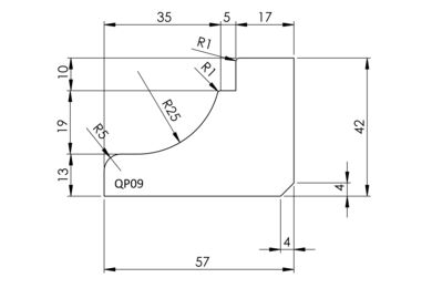 Sierlijst Q-Pine Grenen QP09 FSC 42x57x4800mm