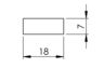 qpine aftimmerlat voorgelakt ral 9010 wit fsc mix 70% 7x18x2700