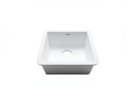 Krion Solid Surface spoelbak basic snow white c604 40x40 1100 e