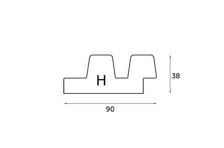 obeche noir lines h2 geschaafd onbehandeld FSC 100% 44x100x1000mm