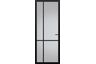 Svedex Glasdeur Superlak NDB903 Satijn glas Diep zwart Stomp Loopslot 880x2015mm