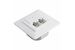 Q-Link Contactdoos utp RJ45 2-Voudig Inbouw Wit