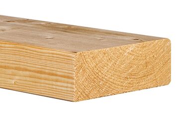 Vuren Mix C24 Geschaafd Ronde Hoek 70%PEFC 75x225x3300mm