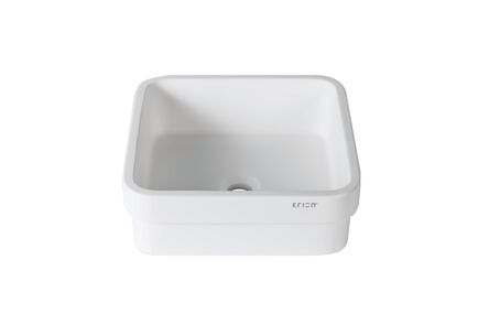 Krion Solid Surface spoelbak 3-way snow white b603 40x40 1100 se