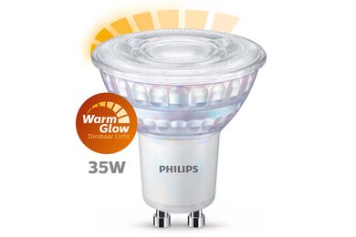 Philips LED-Spot Dimbaar Warm Glow GU10 2,6W/35W
