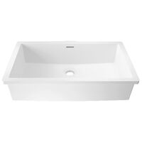 Krion Solid Surface Spoelbak B819 E Snow White 476x276x167mm Krion Solid Surface Spoelbak B819 E Snow White 476x276x167mm