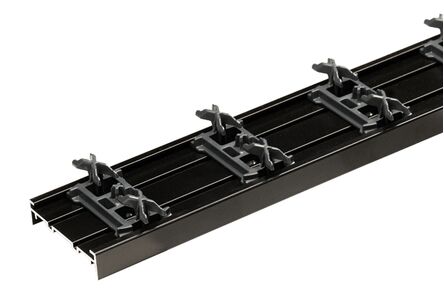 vdb aluminium clickwood profiel inclusief voor gemonteerde clips voor de 20x90mm vlonderdelen