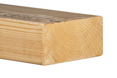Vuren Mix C24 Geschaafd Ronde Hoek 70%PEFC 100x200x6000mm