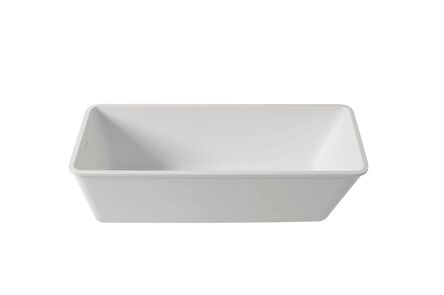 Krion Solid Surface badkuip basic snow white t803 150x60 1100 r chrome