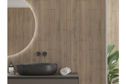 Fibo Wandpaneel 2164 M76 W Pure Oak 70%PEFC 2400x620x10mm