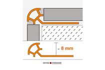 schluter tegelprofiel pvc rond pro80bw 8x3000mm wit