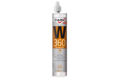 Polyfilla Pro Houtreparatiepasta W360 2 Componenten Creme koker 250ml