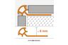 schluter tegelprofiel pvc rond pro60bw 6x3000mm wit
