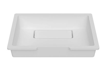 Krion Solid Surface spoelbak slant snow white b827 38x28 1100 e