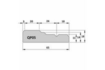 Q-Pine Deurset QP205 Afgelakt RAL 9010