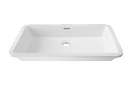 Krion Solid Surface spoelbak basic snow white d802 48x28 1100 e incl. wo