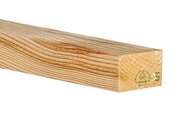 Vuren Mix C Geschaafd Rechte Hoek 70%PEFC 32x50x4500mm