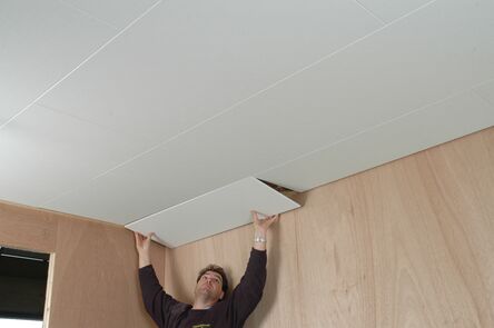 Agnes plafondpaneel FR 02TF wit stuc brandvertragend 620x1220x12mm