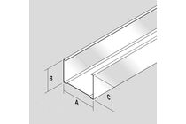Metal stud profiel verticaal c50 2600x50mm