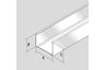 Metal stud profiel verticaal c50 2600x50mm