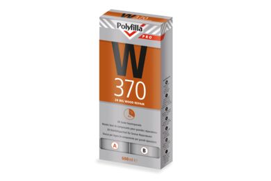 Polyfilla Pro Houtreparatiepasta W370 2 Componenten Beige doos 2x300ml