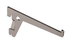 Plankdrager Enkel 2-haaks Staal Wit 250mm