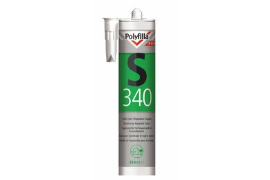 Polyfilla Pro Buitenvoeg Reparatiepasta S340 1 Component Grijs koker 310ml