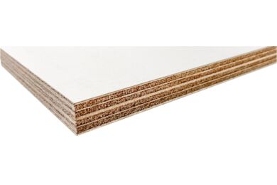 Bruynzeel paintpanel okoume 330/330gr wit/grijs paintfilm FSC 2500x1220x18mm